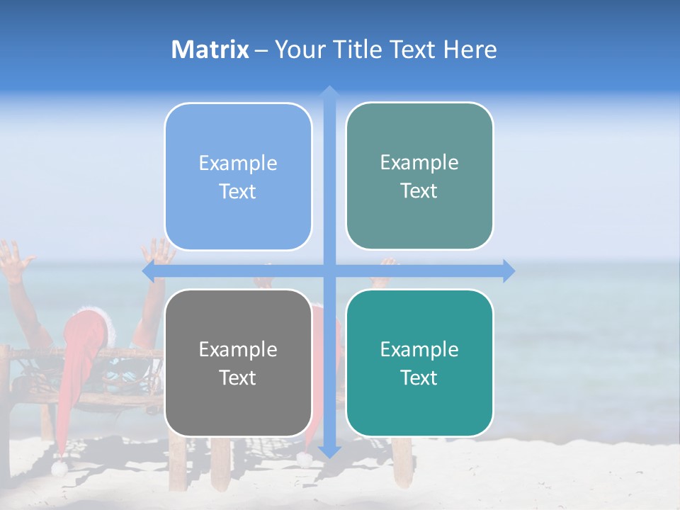 Tropical Hat Xmas PowerPoint Template