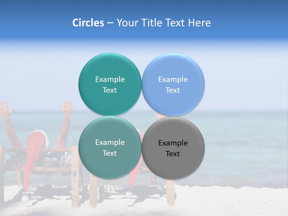 Tropical Hat Xmas PowerPoint Template