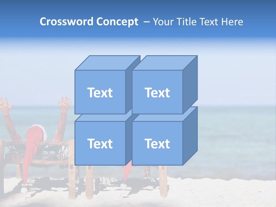 Tropical Hat Xmas PowerPoint Template