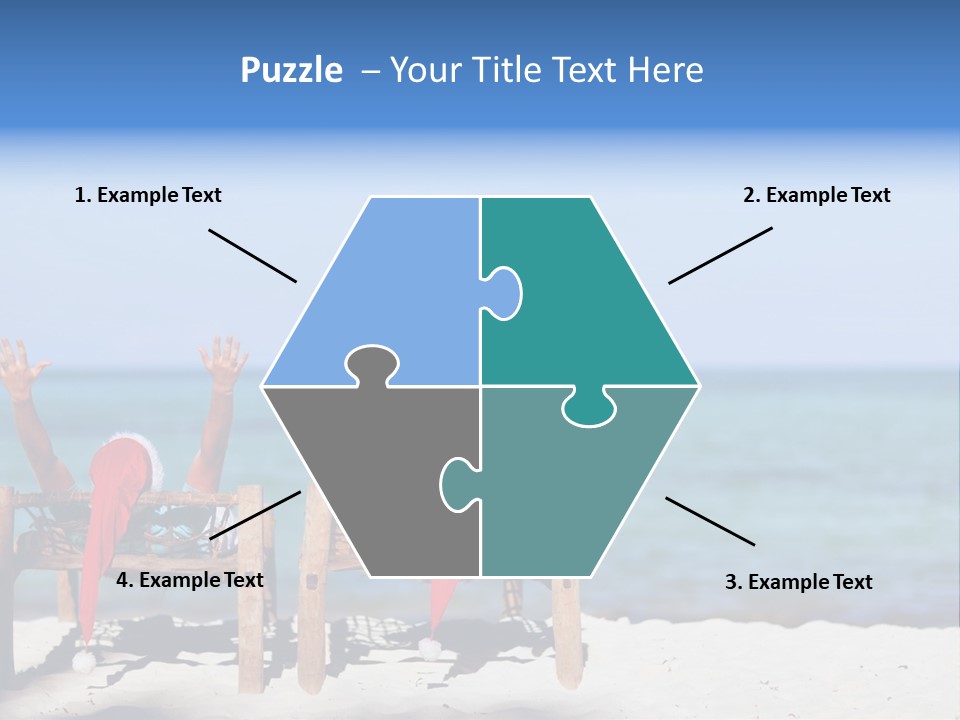 Tropical Hat Xmas PowerPoint Template