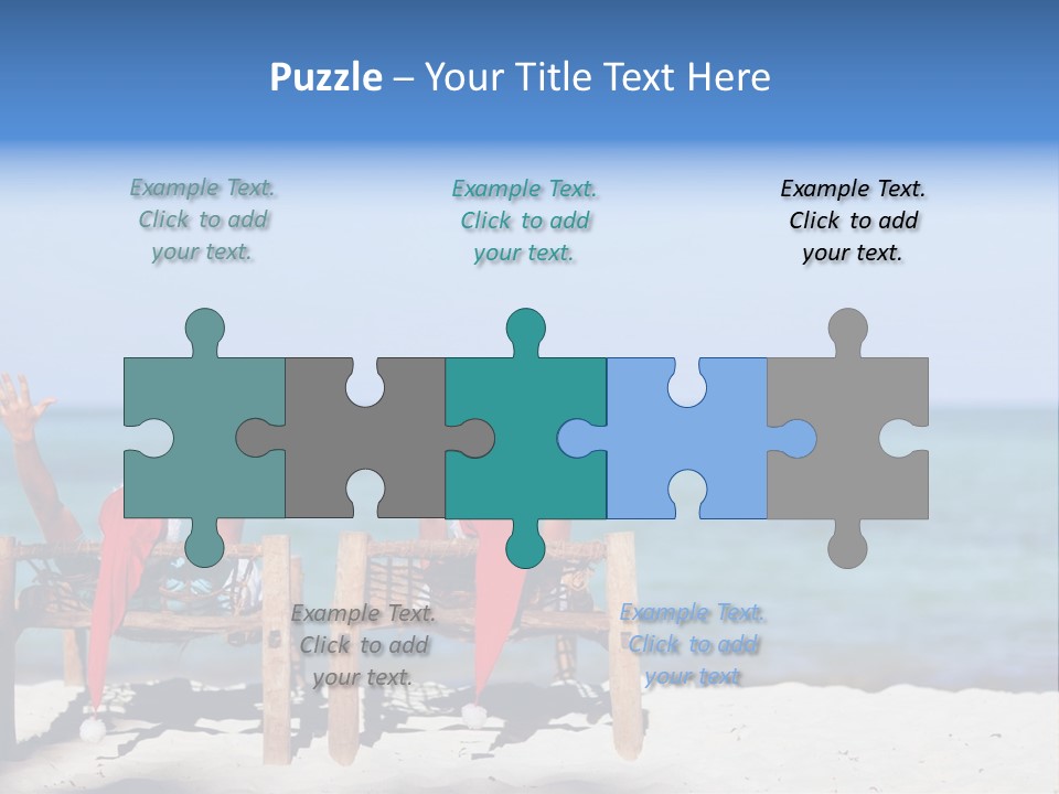 Tropical Hat Xmas PowerPoint Template