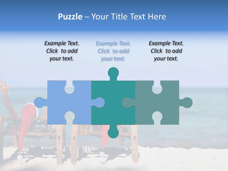 Tropical Hat Xmas PowerPoint Template