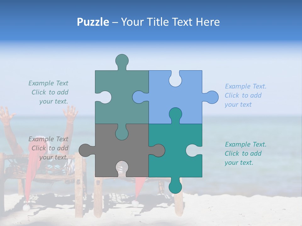 Tropical Hat Xmas PowerPoint Template