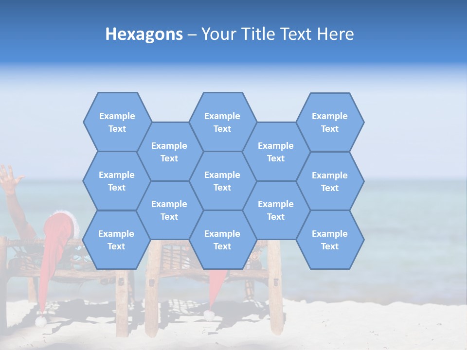 Tropical Hat Xmas PowerPoint Template