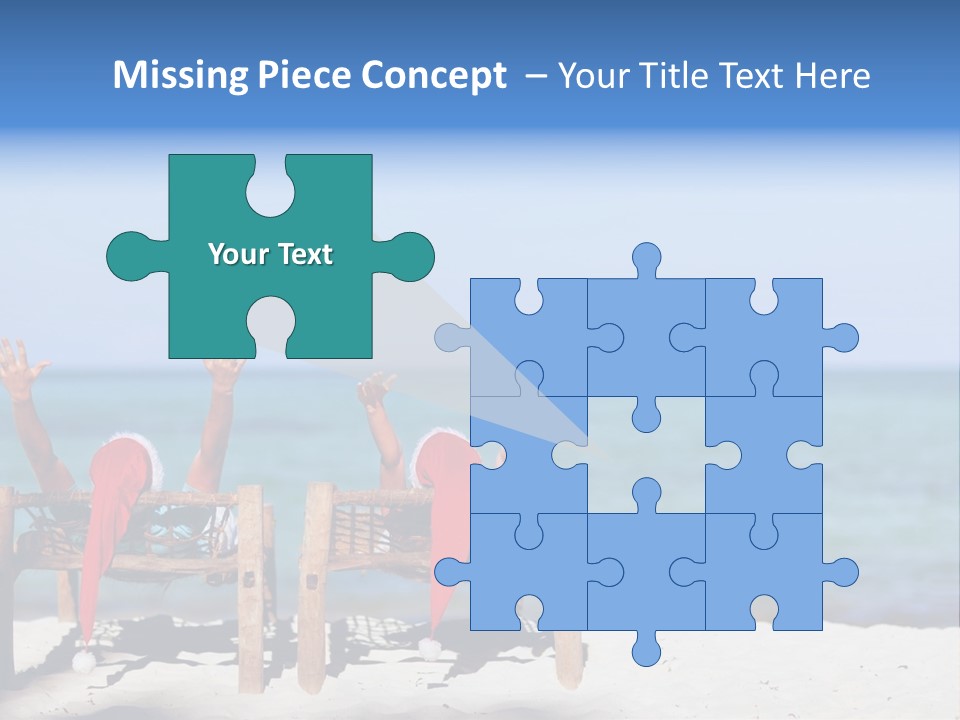 Tropical Hat Xmas PowerPoint Template