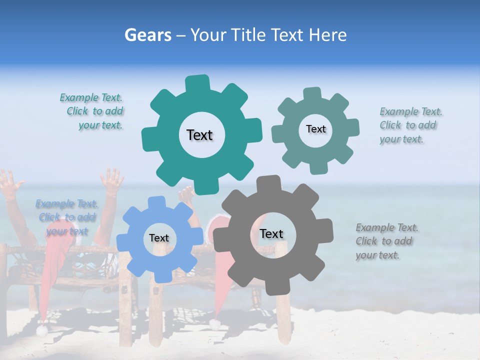 Tropical Hat Xmas PowerPoint Template