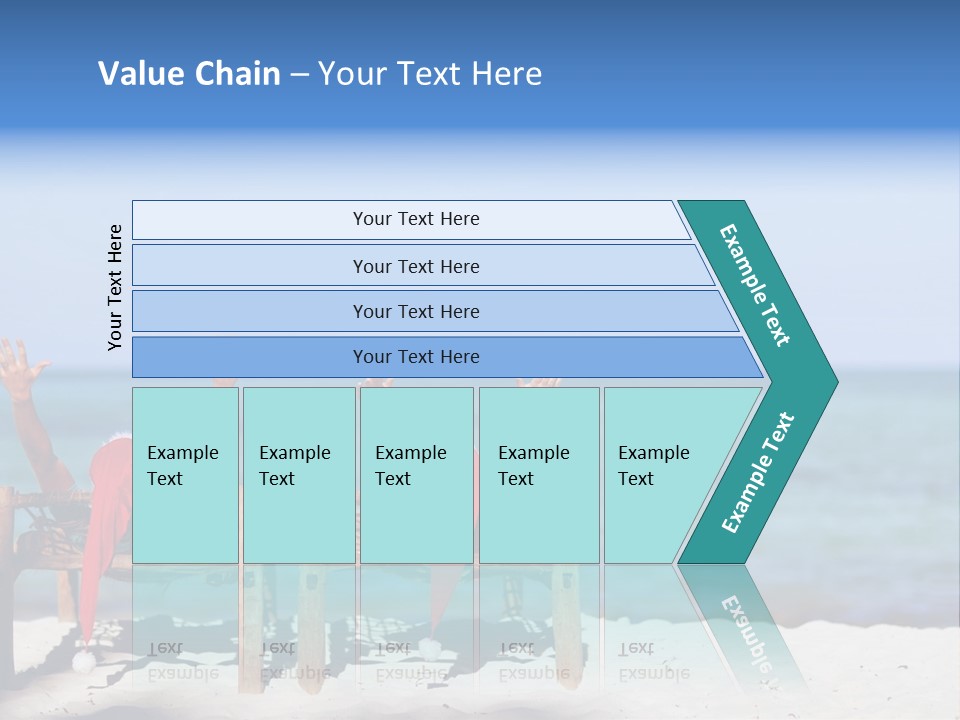 Tropical Hat Xmas PowerPoint Template