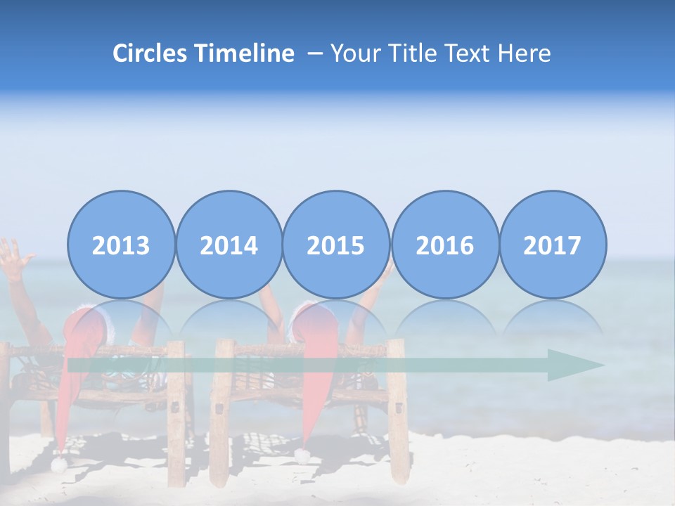 Tropical Hat Xmas PowerPoint Template