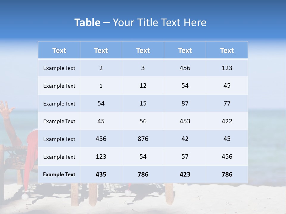 Tropical Hat Xmas PowerPoint Template