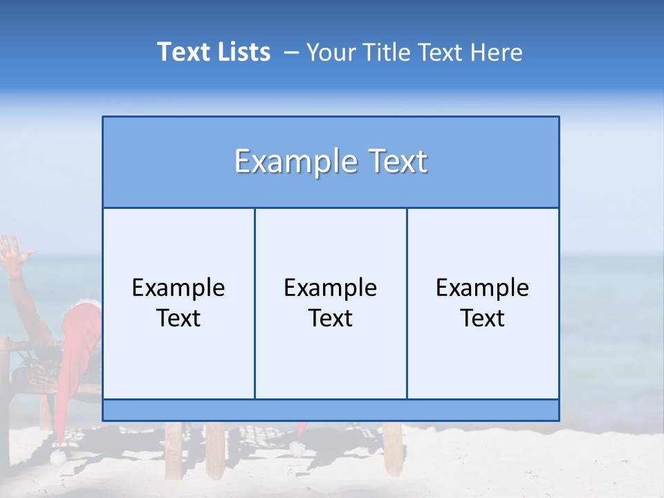 Tropical Hat Xmas PowerPoint Template