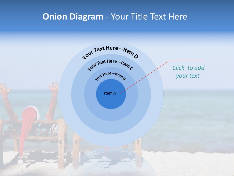 Tropical Hat Xmas PowerPoint Template