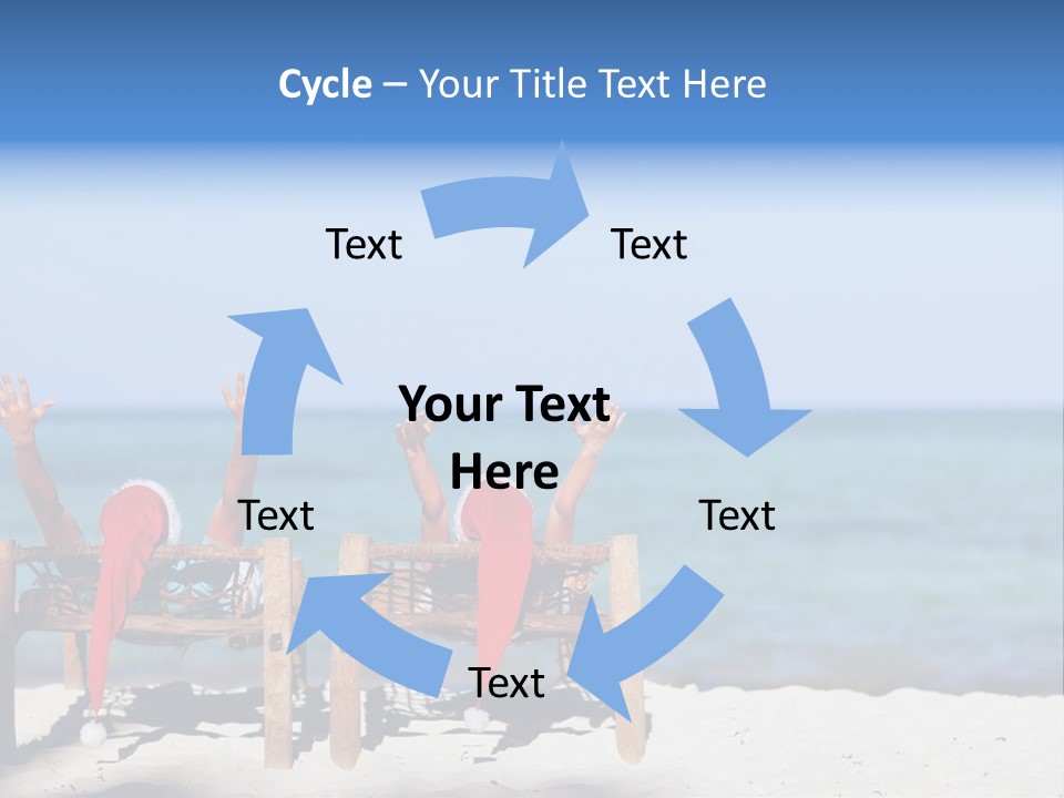 Tropical Hat Xmas PowerPoint Template