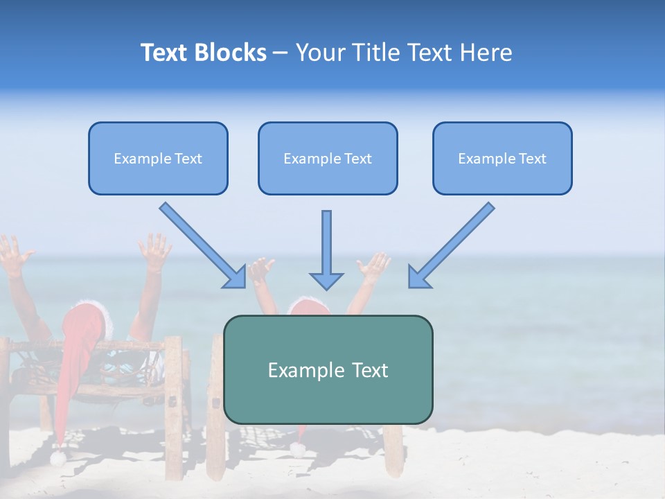 Tropical Hat Xmas PowerPoint Template