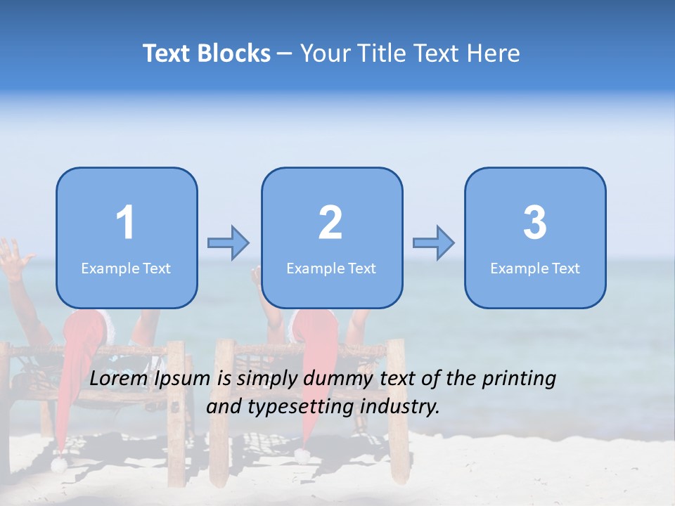 Tropical Hat Xmas PowerPoint Template