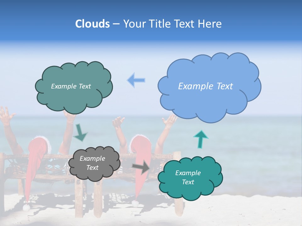 Tropical Hat Xmas PowerPoint Template