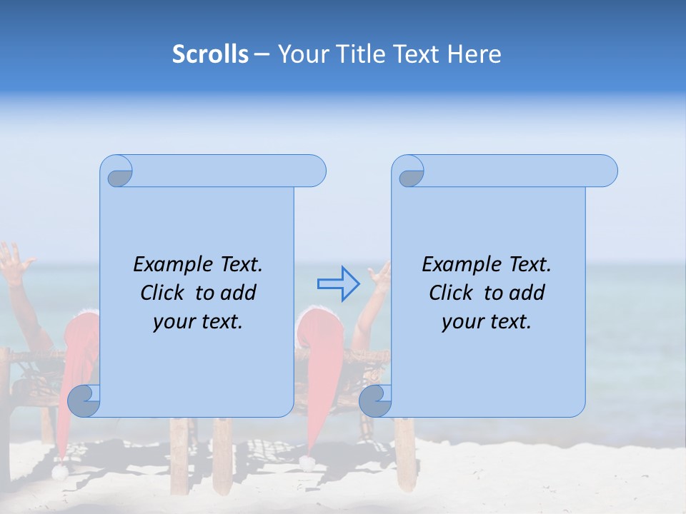 Tropical Hat Xmas PowerPoint Template