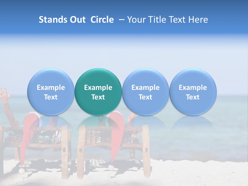 Tropical Hat Xmas PowerPoint Template