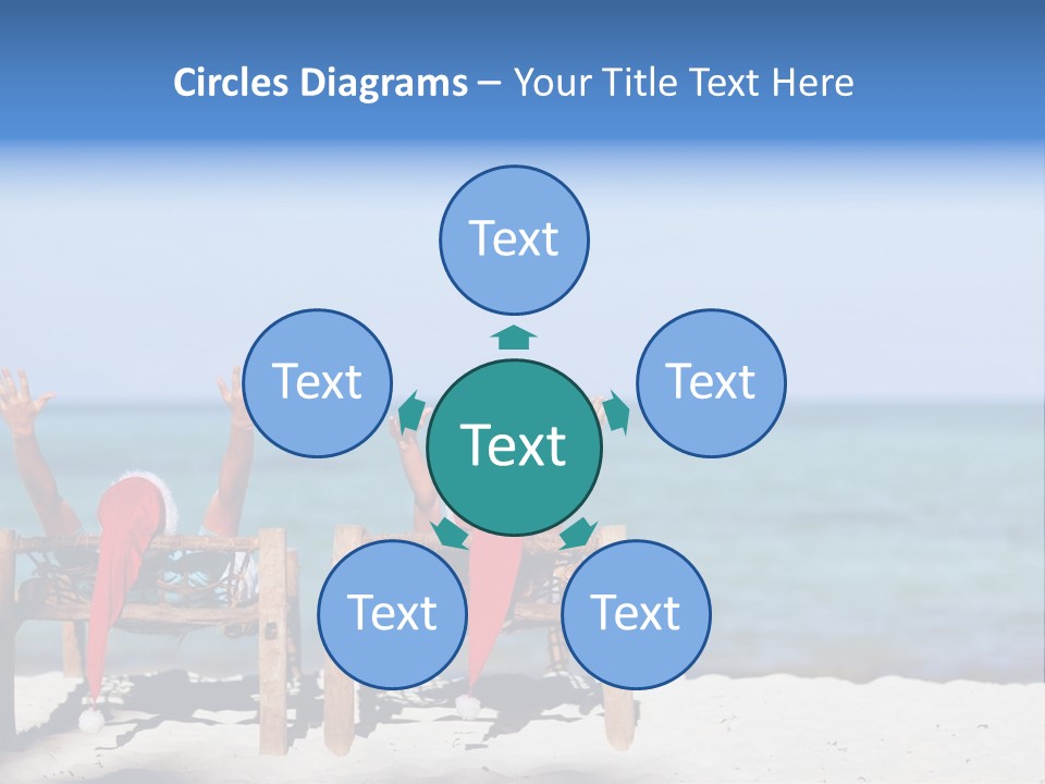 Tropical Hat Xmas PowerPoint Template