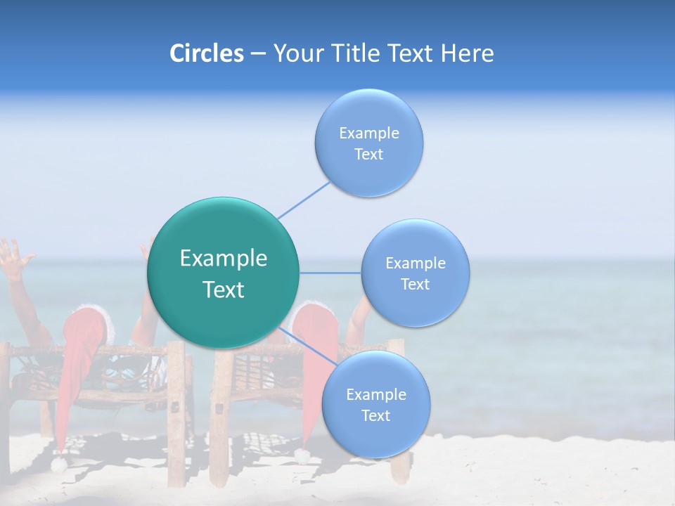 Tropical Hat Xmas PowerPoint Template