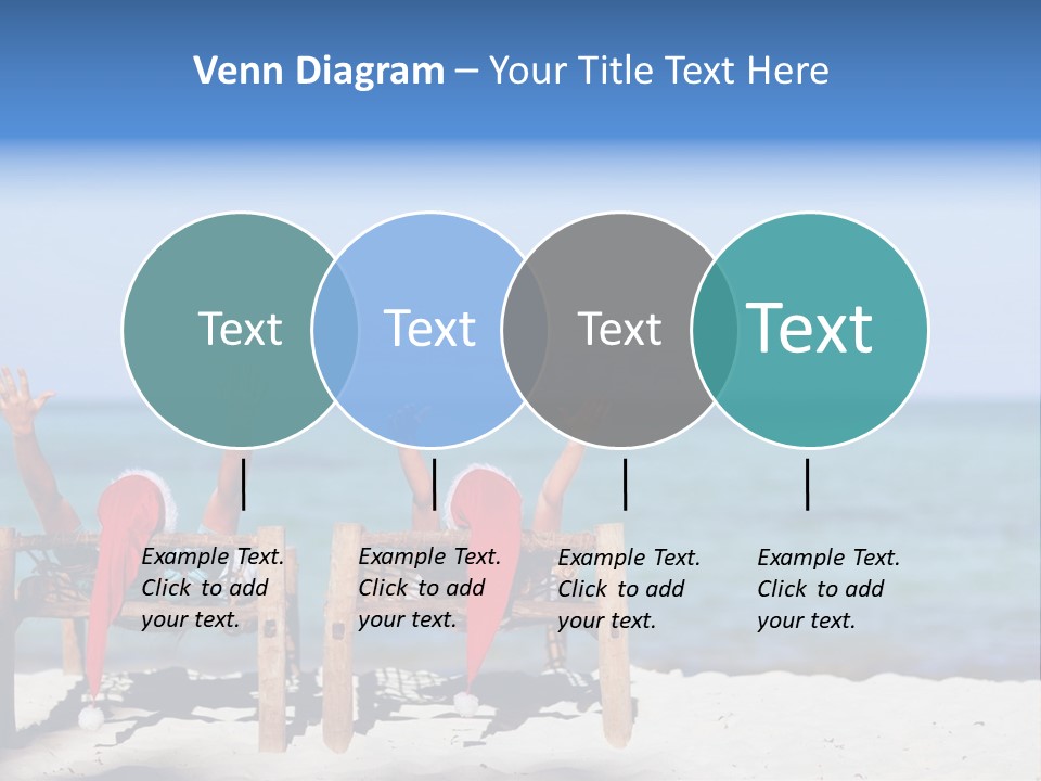 Tropical Hat Xmas PowerPoint Template