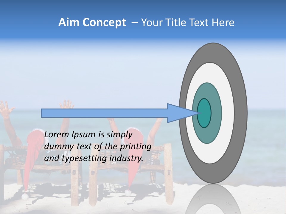 Tropical Hat Xmas PowerPoint Template