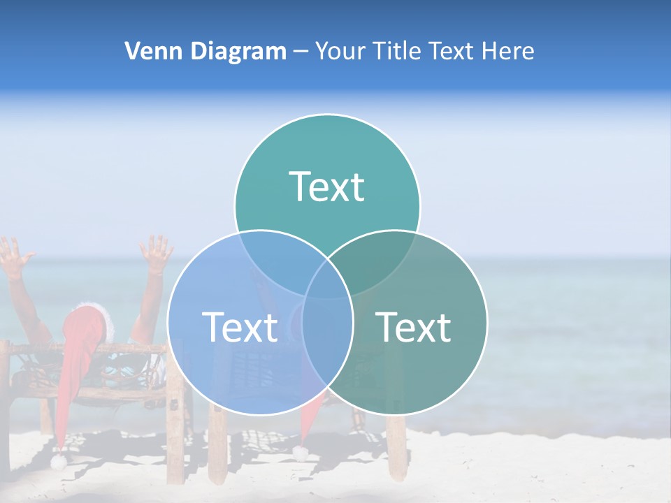 Tropical Hat Xmas PowerPoint Template