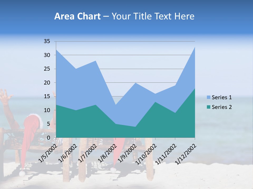 Tropical Hat Xmas PowerPoint Template