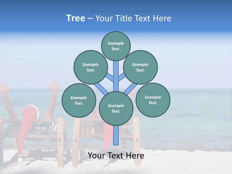 Tropical Hat Xmas PowerPoint Template