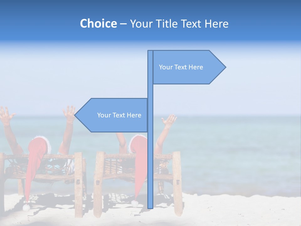 Tropical Hat Xmas PowerPoint Template