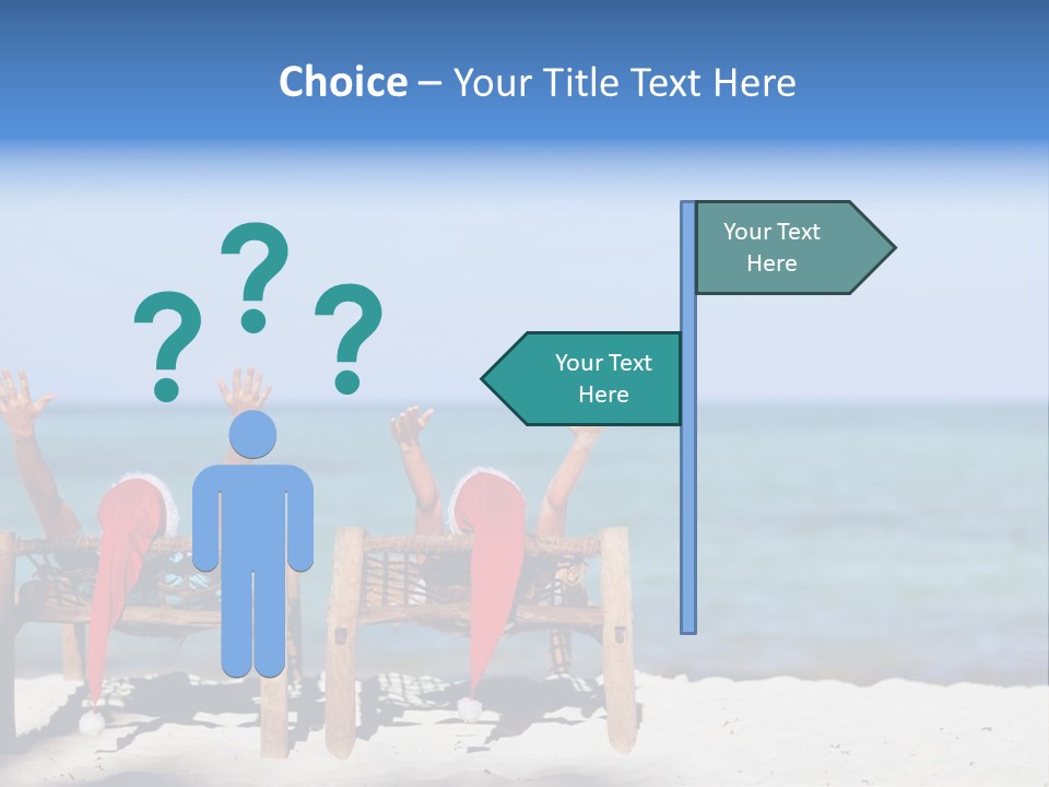 Tropical Hat Xmas PowerPoint Template