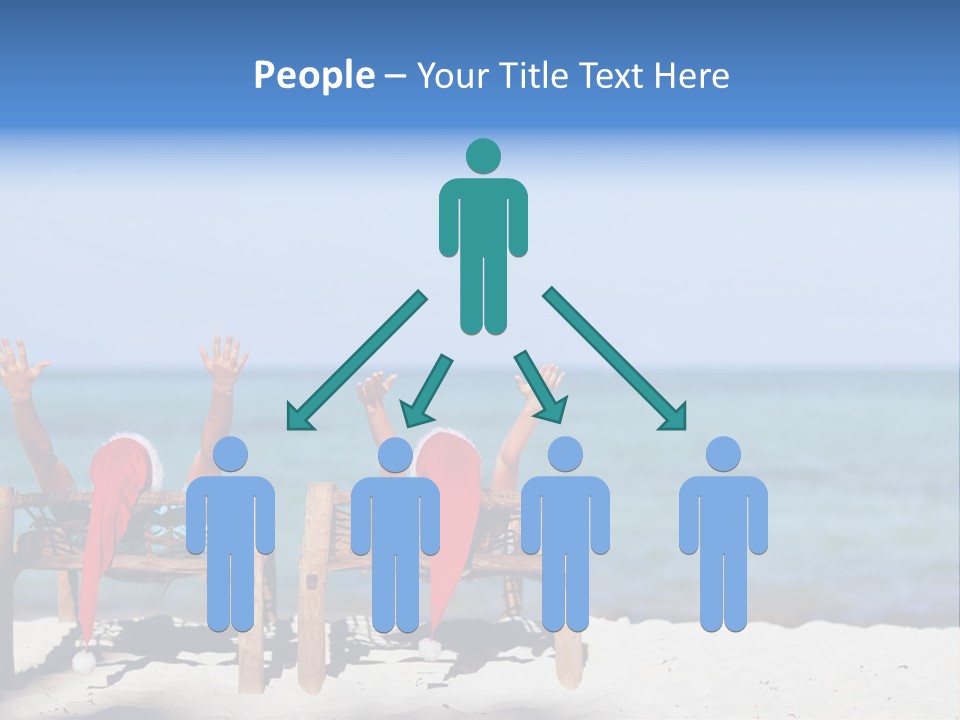 Tropical Hat Xmas PowerPoint Template