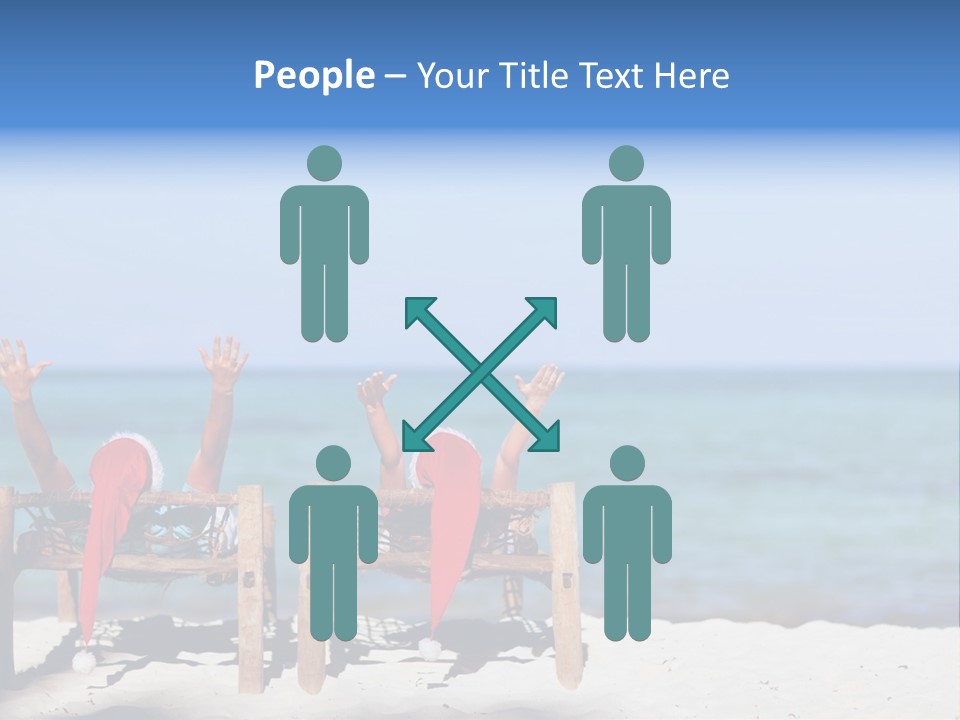 Tropical Hat Xmas PowerPoint Template