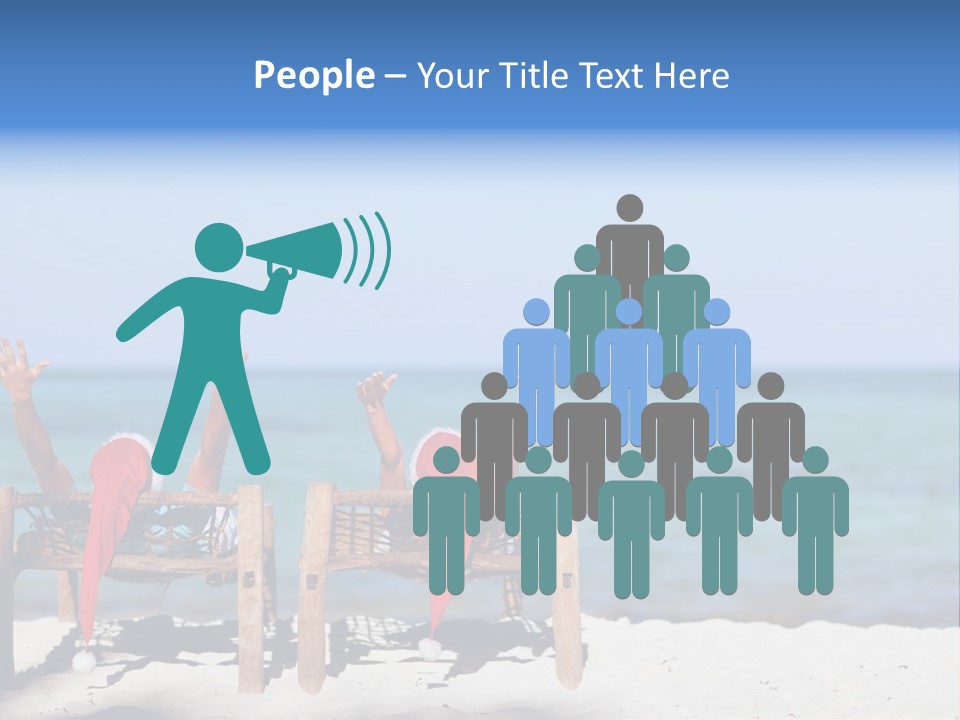 Tropical Hat Xmas PowerPoint Template