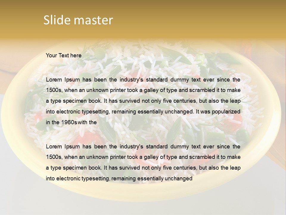 Dinner Cereal Proteins PowerPoint Template