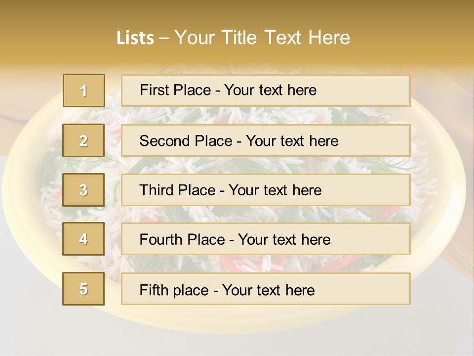 Dinner Cereal Proteins PowerPoint Template