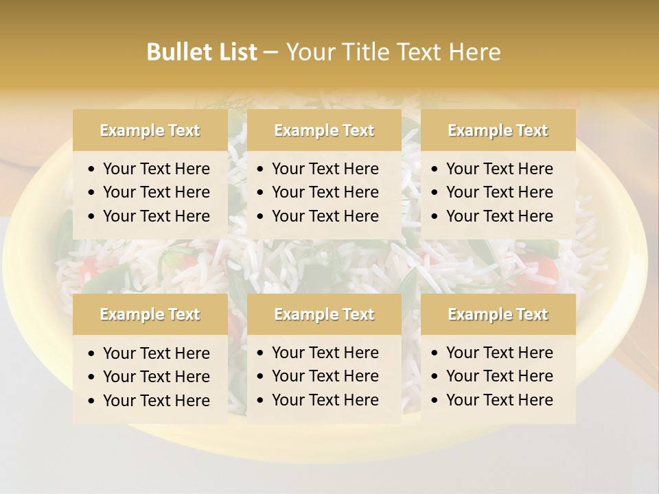 Dinner Cereal Proteins PowerPoint Template