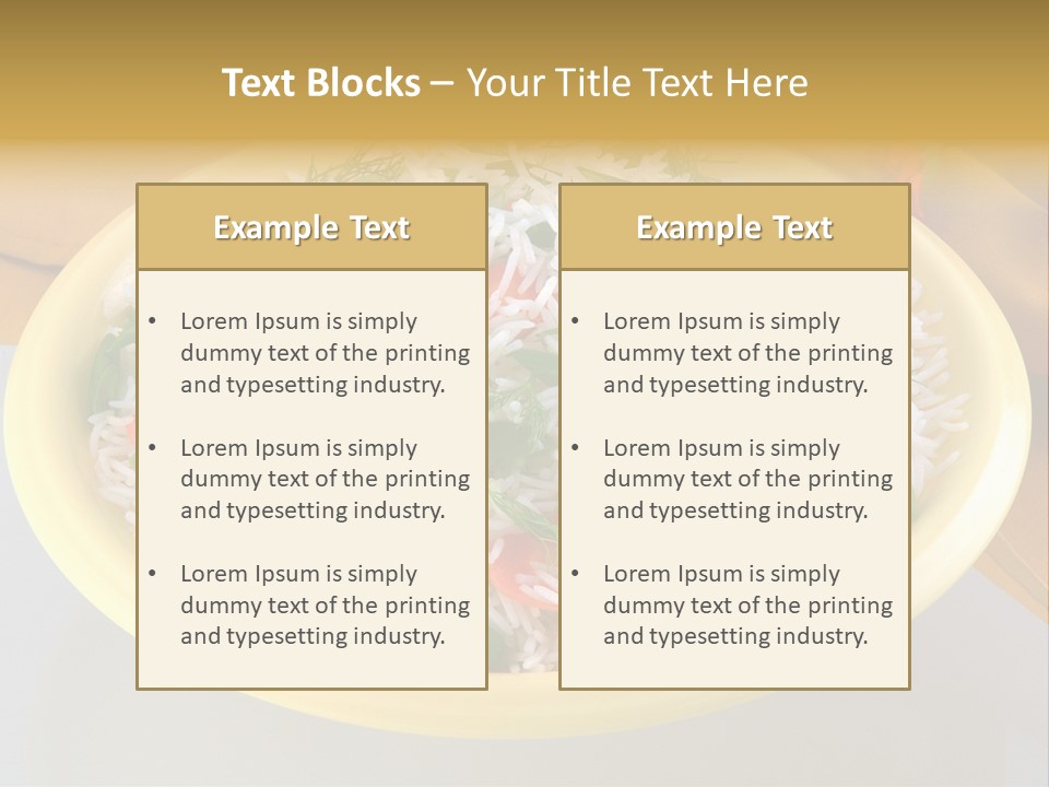 Dinner Cereal Proteins PowerPoint Template