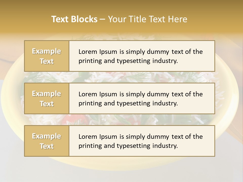 Dinner Cereal Proteins PowerPoint Template