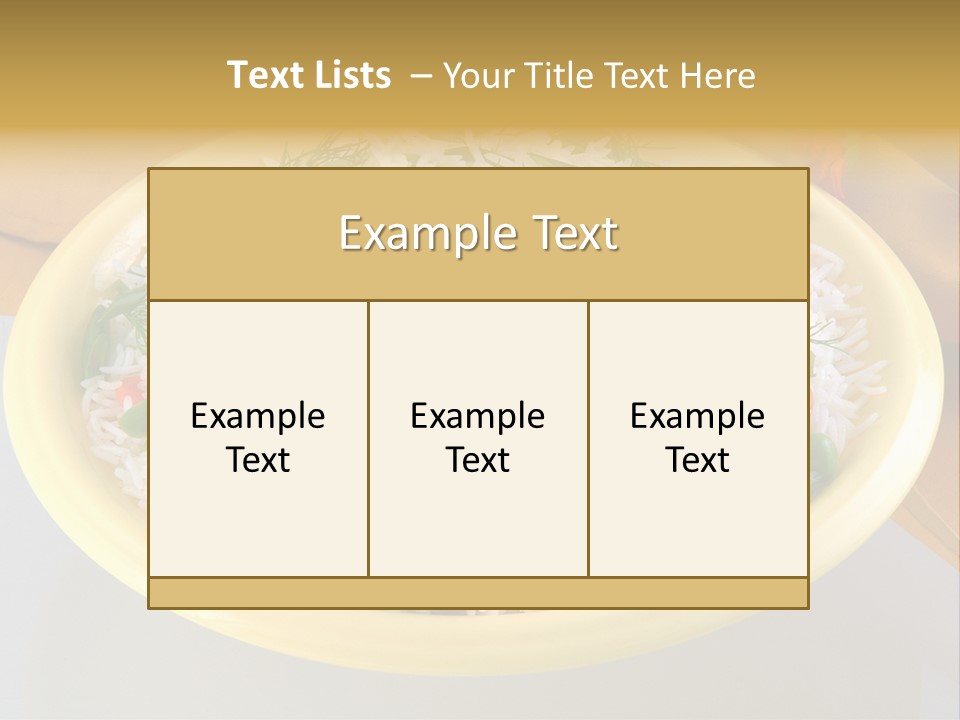 Dinner Cereal Proteins PowerPoint Template