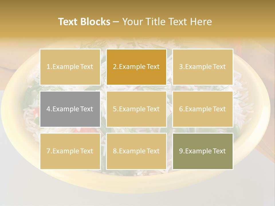 Dinner Cereal Proteins PowerPoint Template