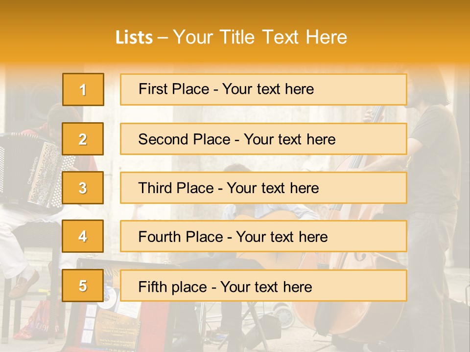 Band Amazing Lifestyle PowerPoint Template