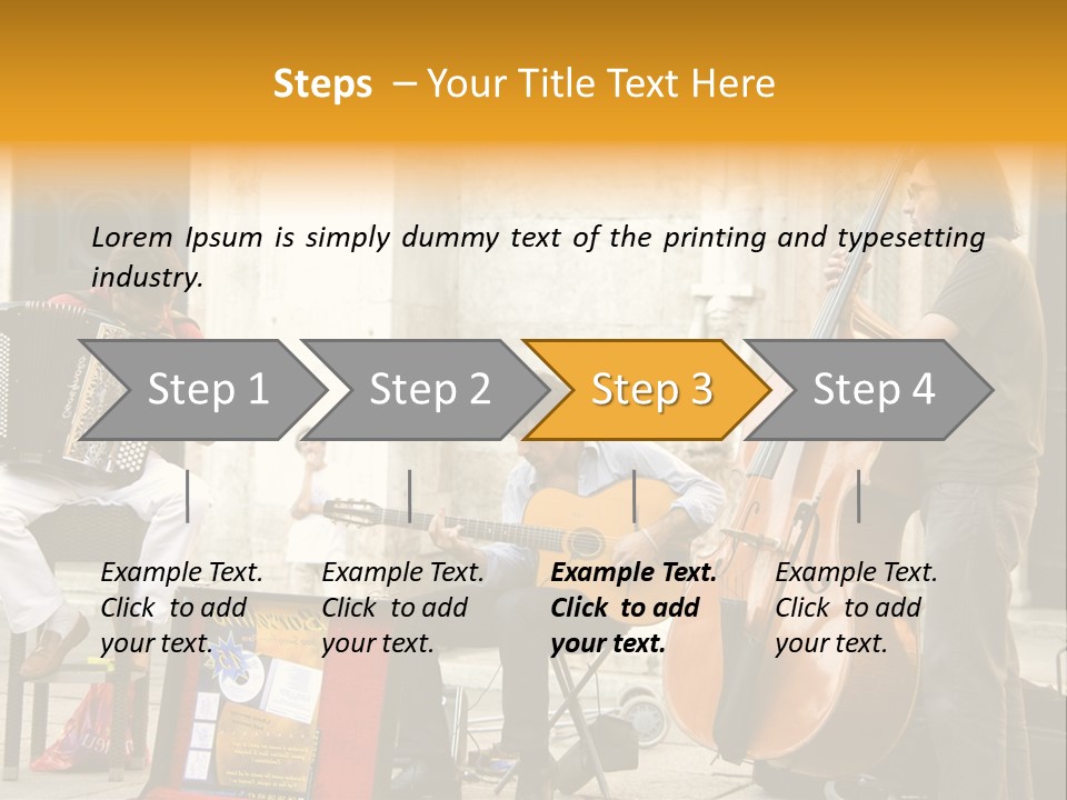 Band Amazing Lifestyle PowerPoint Template