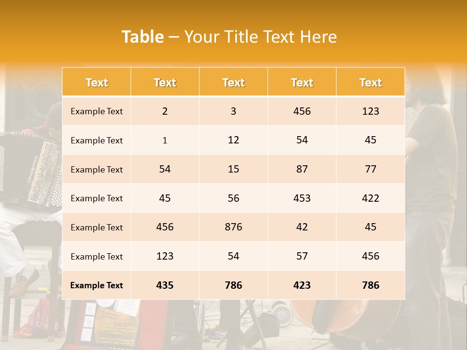 Band Amazing Lifestyle PowerPoint Template
