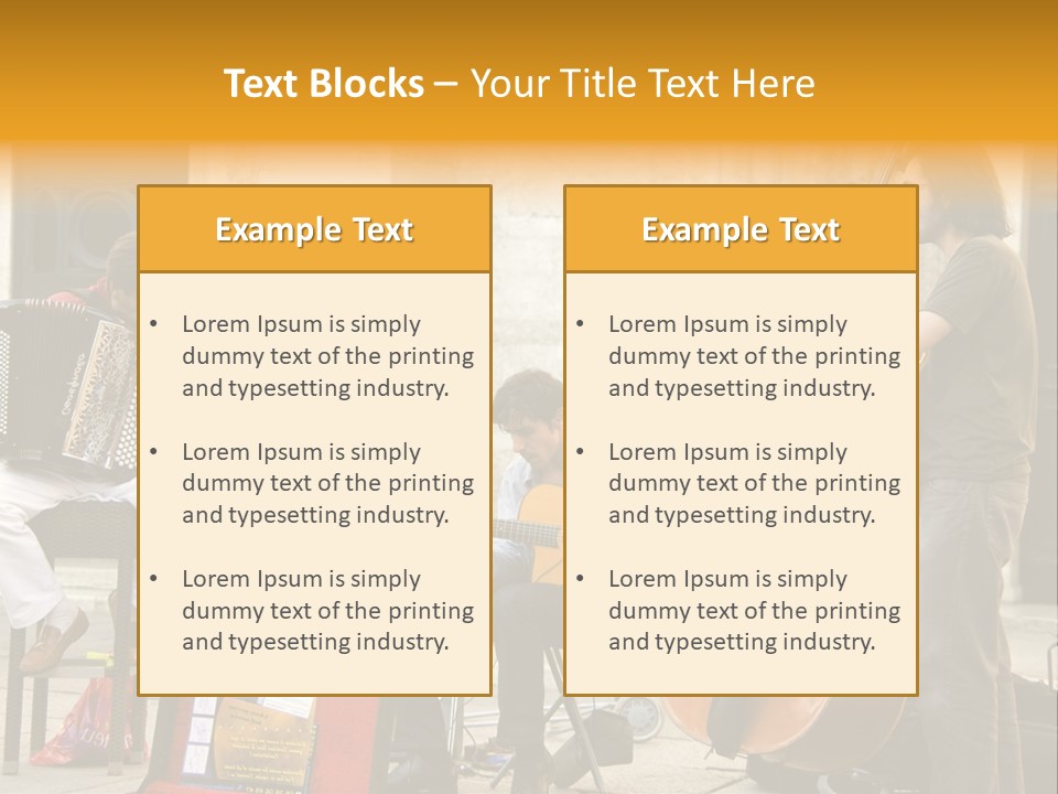 Band Amazing Lifestyle PowerPoint Template