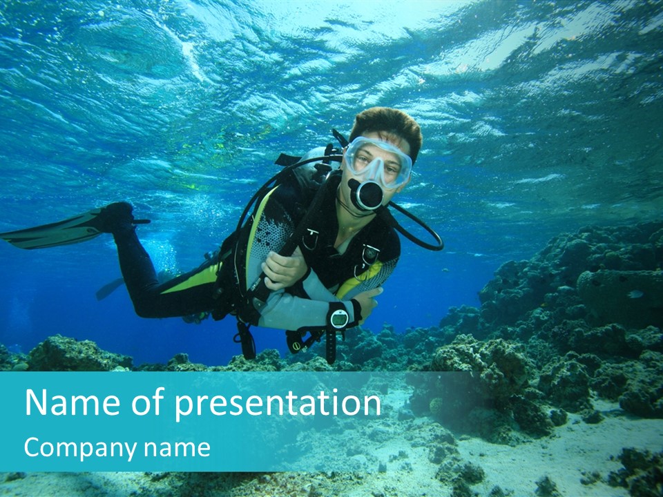 Marine Male Tropical Fish PowerPoint Template