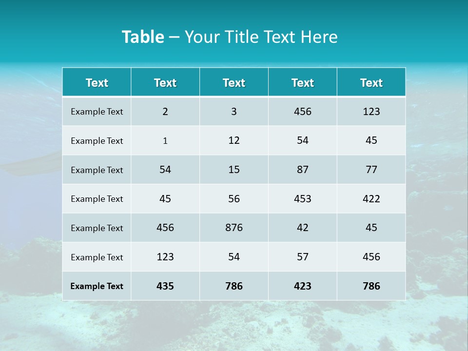 Marine Male Tropical Fish PowerPoint Template