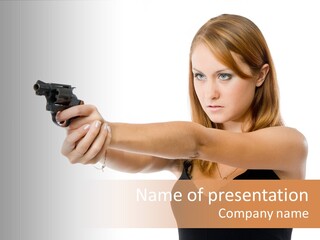 Crime Danger Blonde PowerPoint Template