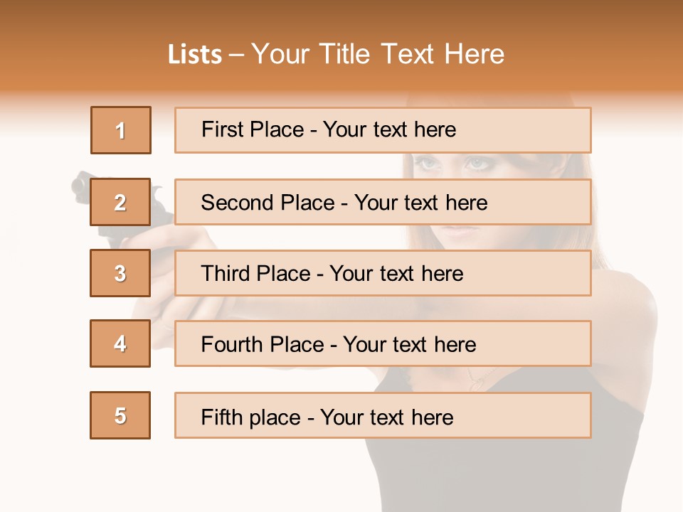 Crime Danger Blonde PowerPoint Template