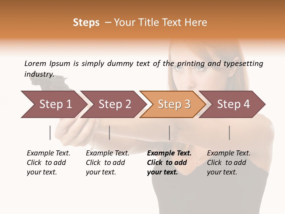 Crime Danger Blonde PowerPoint Template