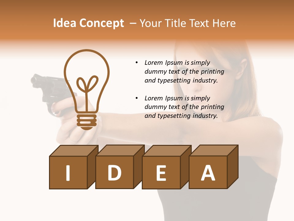 Crime Danger Blonde PowerPoint Template